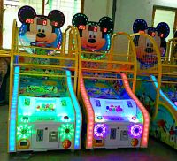 Mickey Face - Coin Operated Amusement Park Kids Basketball Arcade Game Lottery Machine Redemption Game Machin