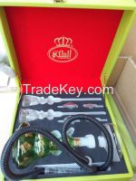 best seller glass shisha hookah with  leather packing