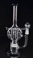 10inch honycomb perc  glass smoking pipe, oil rig pipe