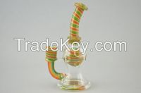 2016 hand blown colour water pipe for smoking oil rig