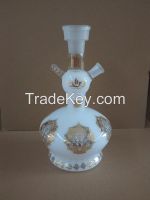 wholesale high qulity glass shisha, hand blown hookahbeautiful colour glass vase