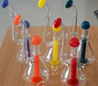 high quality hand pipe glass bubble with different colour for smoking pipe