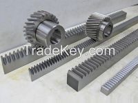 High precision C45 steel CNC gear rack and pinion