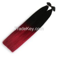 Hot Sale Top Quality 100 Remy Human Ombre 1BT530 Hair Extensions Flat Tip