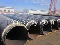 Underground pre insulated chilled water pipeline with polyurethane foam insulation