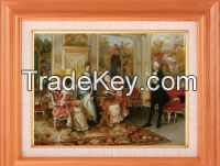 Hand painted oil painting-Ancient court gentlewoman