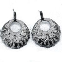 new style black rhodium  earring