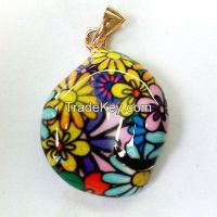 high quality  colorful enamel pendant