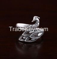 antique silver animal ring, traditional ring
