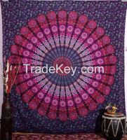 Twin Indian Mandala Bedspread Tapestry Wall Hanging Hippie bohemian Ethnic Throw At just @6 USD