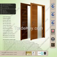 Wooden Door with Vision Panel - BS 476 Part 22, UL 10B or UL10C