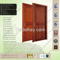 Fire Rated / non fire Rated Wooden Flush Door with Groove - BS 476 Part 22, UL 10B or UL10C