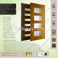 Flush Doors with Vision Panel - FSC, BS and FM Global Approved