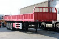 3 axles bulk cargo transport drop side wall semi trailer