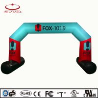 Customized logo Digital printing race start line and finished line inflatable arch