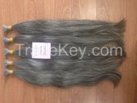 Grey hair 100% virgin hair good quality factory price human hair remy