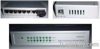 Sell 7 port managed ethernet switch, 1 FX port, 7 TP port, fiber switch