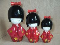 Sell wooden Japanese set dolls(2)