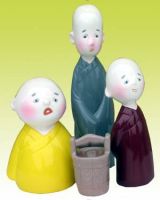 Sell porcelain craft: three monks