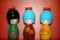 Sell wooden carved Japanese doll