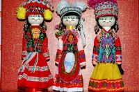 Sell linen doll of minority girl(4)