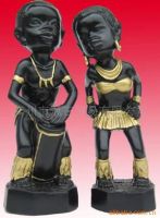 Sell ceramic carved black couple