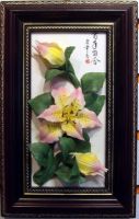 Sell jade flower wall hanging (lily)