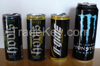 Monster Energy drink 500ml can, red buls 250ml can energy drink