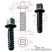 Screw spike for rail sleeper