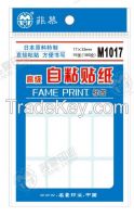 Fame Mr1017 Removable and Clear Peeling Self-Adhesive Labels