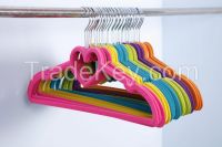 plastic velvet flocked hangers