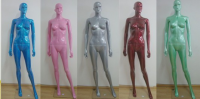 color painting mannequins