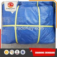 Plastic Sheet Blue Packed In Rolls Pe waterproof Tarpaulin Sliver