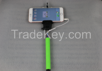 2016  portable Wired Selfie Monopod, Monopod Selfie stick for phone
