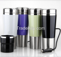 Insulated Stainless Steel Flasks and Thermos Travel Mug / Automobile Mug 12V