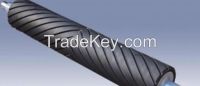 rubber roller for coal and mine conveyor belt