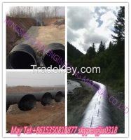 Round shape corrugated steel pipe