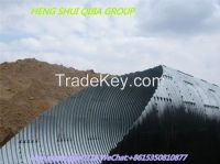 Semi-circle shape corrugated steel pipe be used drain