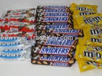 Nutella Ferrero 630 Grams, Mars, Bounty, Snickers, Kit Kat, Twix