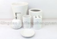 sell pigmented ceramic bathroom set of 6