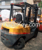 low price! used TCM FD 30 3T forklift, low hours second-hand original TCM 3T forklift, ready to work