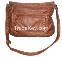 Wash PU shoulder bag