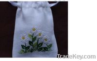 embroidery lavender bag