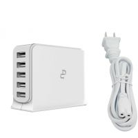 5V/12A 5-Port USB Hub 60W Wall Power Charger Sation for Tablet, iPhone, Samsung Galaxy, Amazon Kindles, HTC, LG