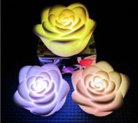 12pcs Rose Flower Flameless Candles LED Night Light Romantic Decoration Candle Lamp Nightlight with Color Change.