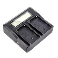 LCD Display Dual Battery Quick Charger for SONY NP-F330 NP-F550 NP-F750 NP-F970 HXR-MC1500C HXR-NX5C