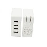 Intelligent IdeNtification 4 Ports USB Travel Wall charger Adapter Smart Mobile Phones Quick Charger Universal