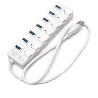 Practical USB 3.0 Hub 7 Ports Adapter with On/Off Switch for PC Laptop Macbook