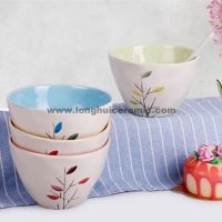 4.5'' Little tree design ceramic bowl