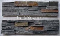 Black slate stone panel ZFW019C